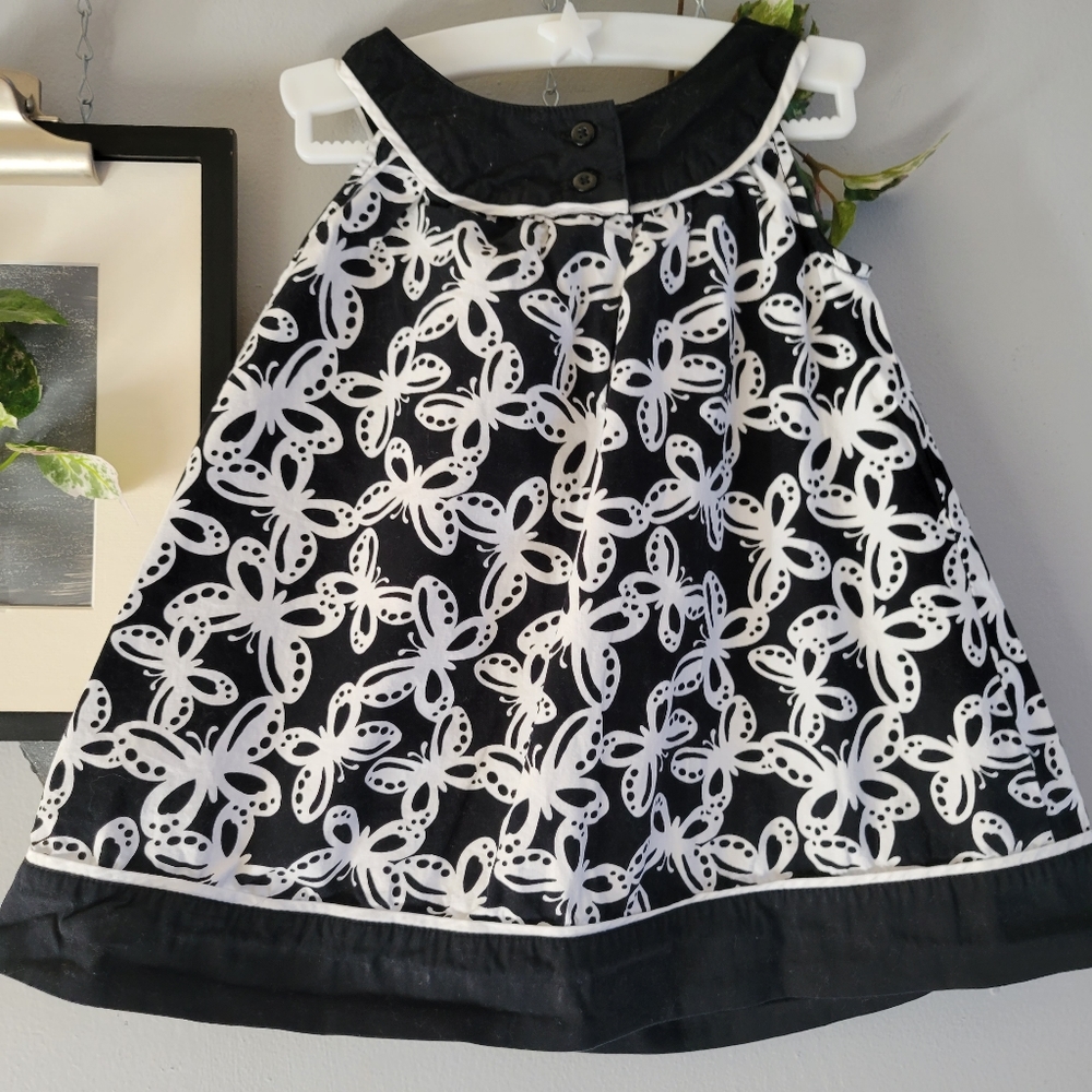 Gymboree Baby Girl's Sleeveless Butterfly Dress 12-18 Months - Picture 2 of 7